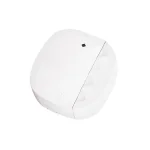 Hvid tr�dl�s d�rsensor til alarmsystem, set fra siden