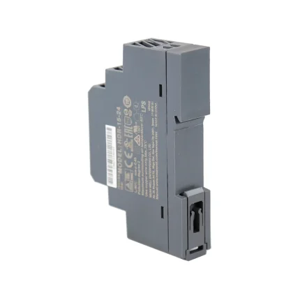 DIN-skinne str�mforsyning 24V set bagfra