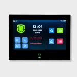 Touch alarmpanel med ber�ringssk�rm og alarmikoner