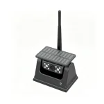 Tr�dl�st wifi trailerkamera med solpanel og antenne