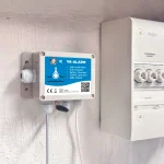 Vandalarm monteret p� v�g ved siden af sikringsskab