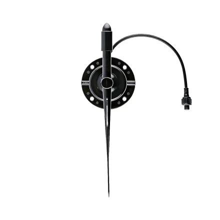 Vindretningssensor set forfra med monteringsflange og kabel