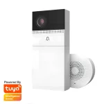 Wifi d�rklokke med kamera og d�rgongon, hvid, med Tuya-m�rkat