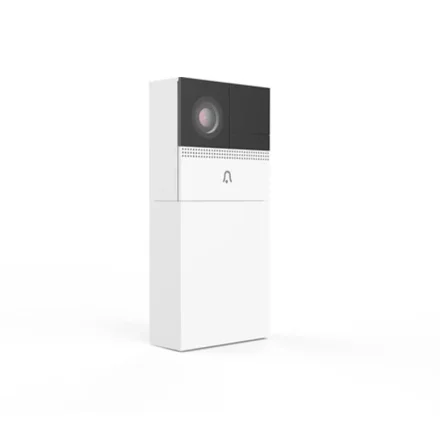 Wifi d�rklokke med kamera set skr�t fra siden