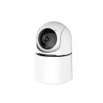 WiFi indend�rs PTZ-kamera i hvid, vinklet forfra mod venstre