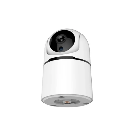 WiFi indend�rs PTZ-kamera set forfra med underside og monteringshuller synlige